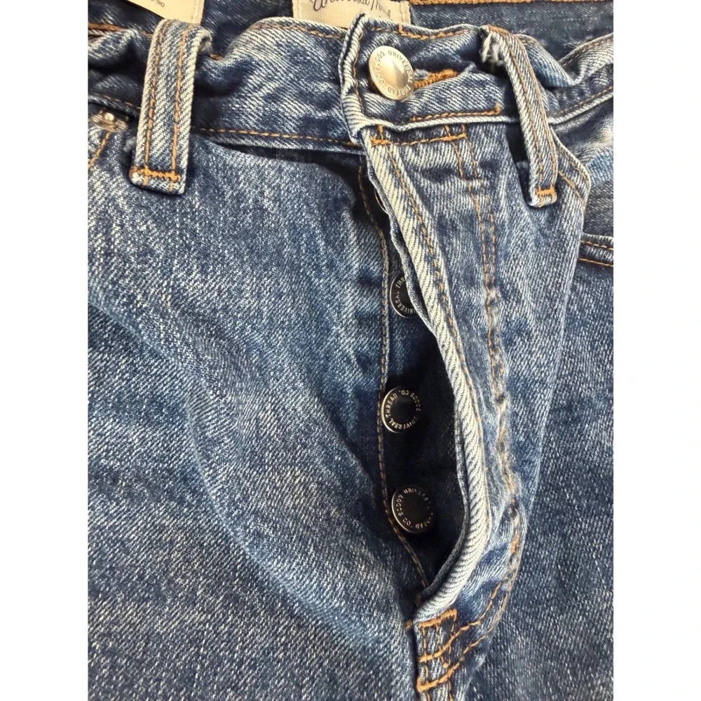 Universal Thread 90s Baggy Bermuda Shorts Womens 8 Blue Denim High Rise Cotton